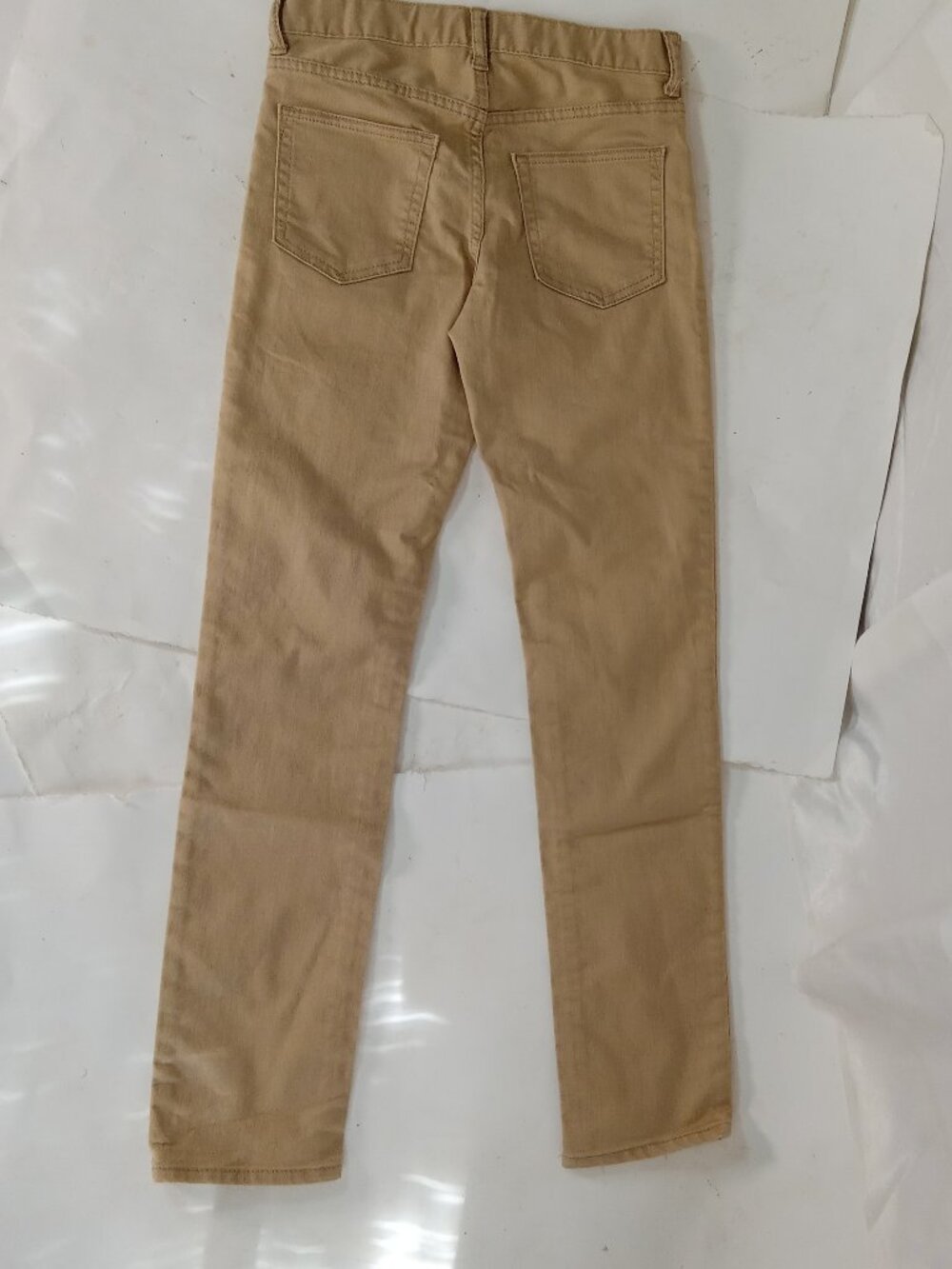 Gap Kids Boys Slim Straight Fit Khaki Tan Pants Size 14 Regular Adjustable Waist - Picture 11 of 14